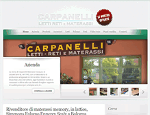 Tablet Screenshot of materassicarpanelli.com
